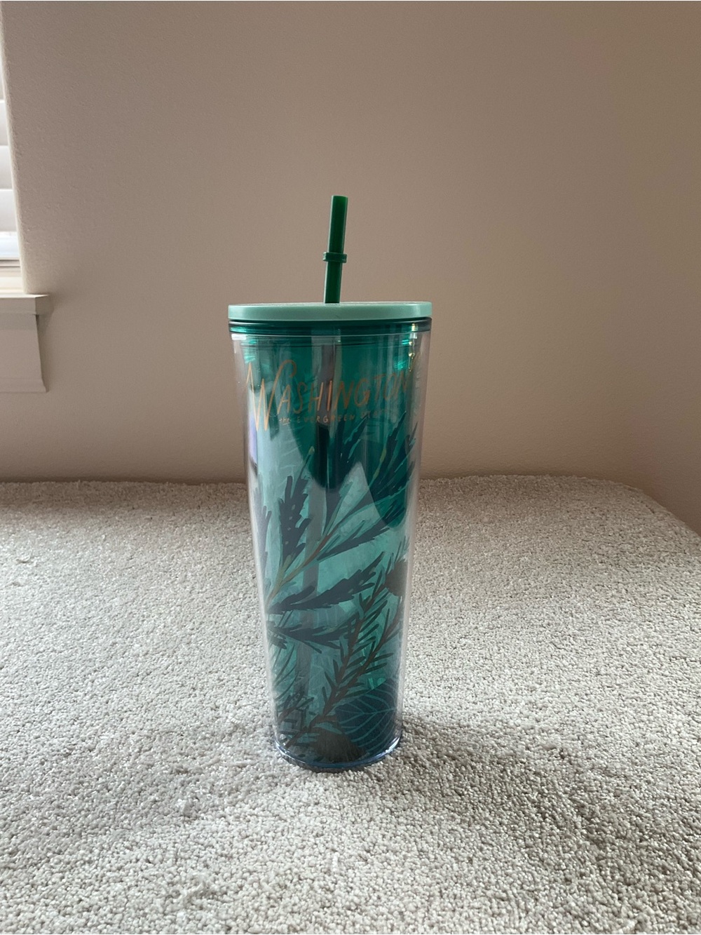 New Starbucks Washington Evergreen State 2019 Venti Cold Cup Tumbler 24oz RARE!!